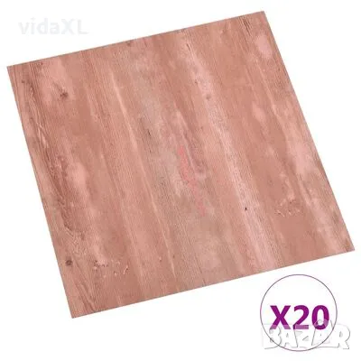 vidaXL Самозалепващи подови дъски 20 бр PVC 1,86 м² червени(SKU:330127), снимка 1