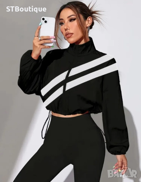 🧥 Спортно яке с цип и регулируем подгъв – STBoutique, снимка 1