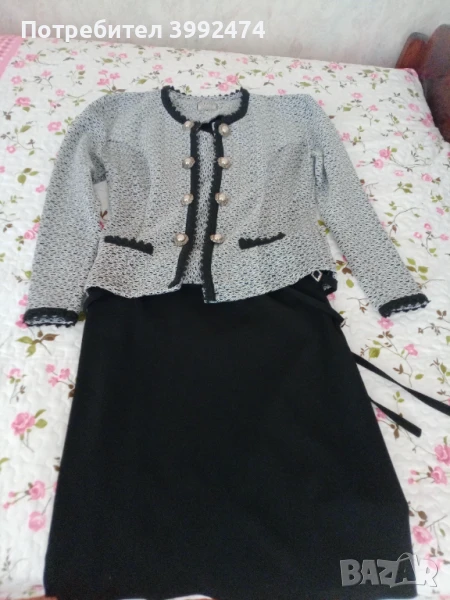 Стилен/бизнес костюм, размер М, снимка 1