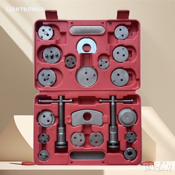 Комплект инструменти KraftRoyal за спирачни апарати и накладки - 21 Части, снимка 1