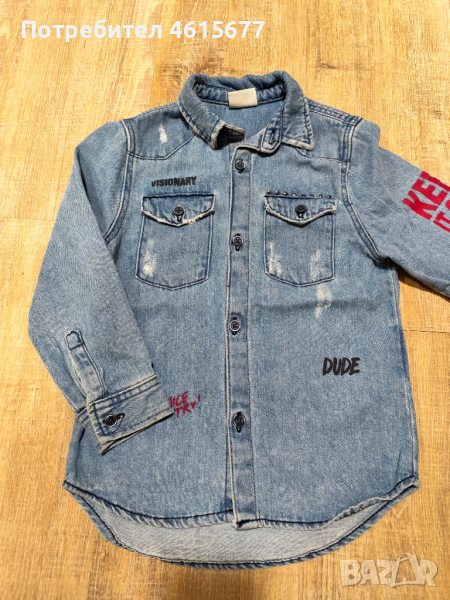 дънкова ризка на Zara, снимка 1