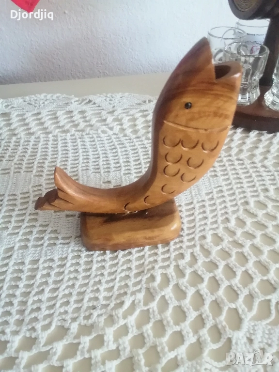 Дървена риба, шаран, снимка 1