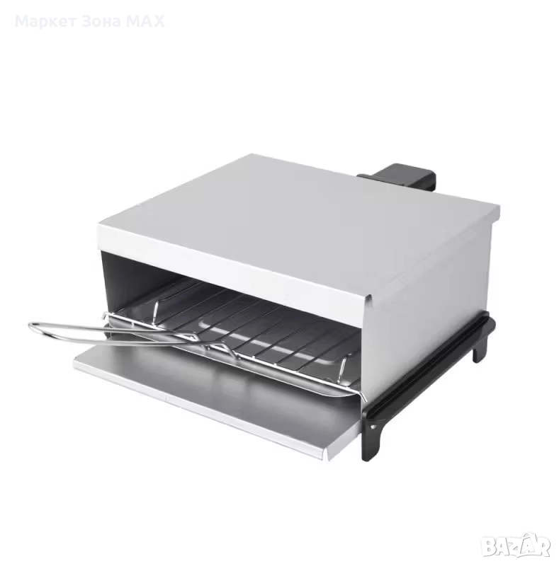 Парти грил с незалепващо покритие, 800 W, компактен и удобен, снимка 1