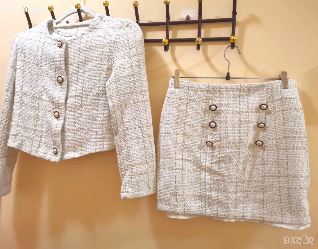 Комплект сако и пола от букле, снимка 1