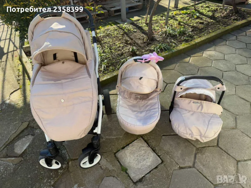 Продавам бебешка комбинирана количка Adbor Nemo 3в1 , снимка 1
