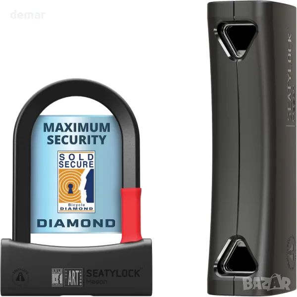 Заключващ механизъм SeatyLock Mason Bike U Lock (14 см), снимка 1