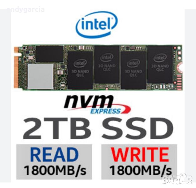  2TB 2048GB Solid-State Drive SSD Intel® 660p Series M.2 80mm PCIe 3.0 x4 2280 на 145 дни , снимка 1