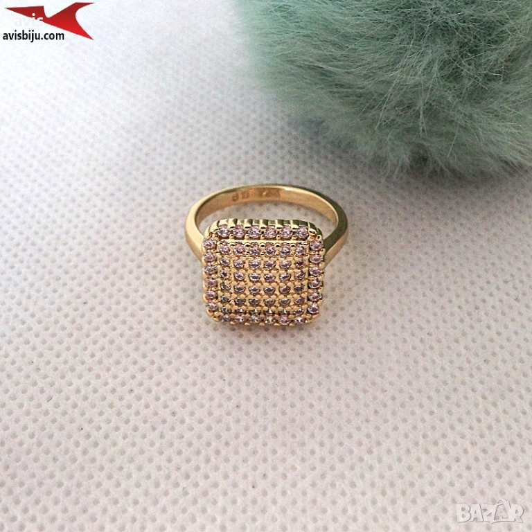 Пръстен с 14К златно покритие 224826, снимка 1