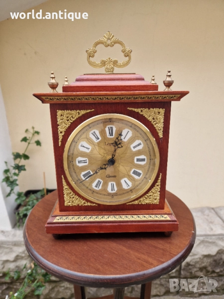 Страхотен антикварен немски каминен часовник Legend , снимка 1