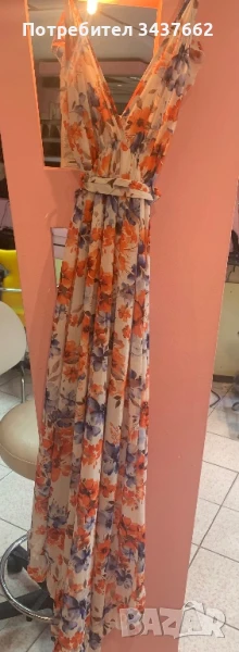 Рокля дълга елегантна, снимка 1