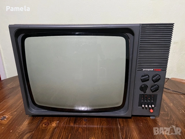 Ретро телевизор Респром T500I – Работещ, българско производство., снимка 4 - Антикварни и старинни предмети - 53705480