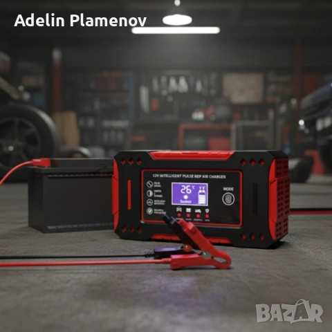 Интелигентно зарядно за акумулатор с дисплей 12V 6A импулсно, снимка 4 - Друга електроника - 53413925