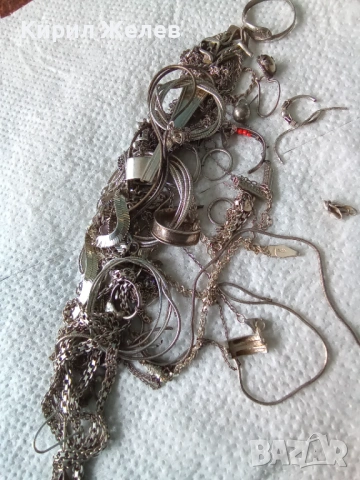 100 грама сребърни накити за поправка за реставрация за части или материал 15277, снимка 5 - Колиета, медальони, синджири - 53052915