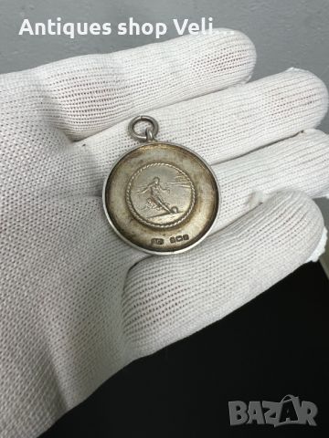 Английски сребърни медали №5541 , снимка 8 - Антикварни и старинни предмети - 46239621