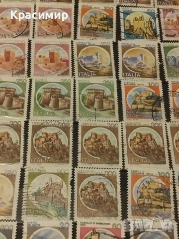 Пощенски марки Италия.Замъци ., снимка 6 - Филателия - 51684173
