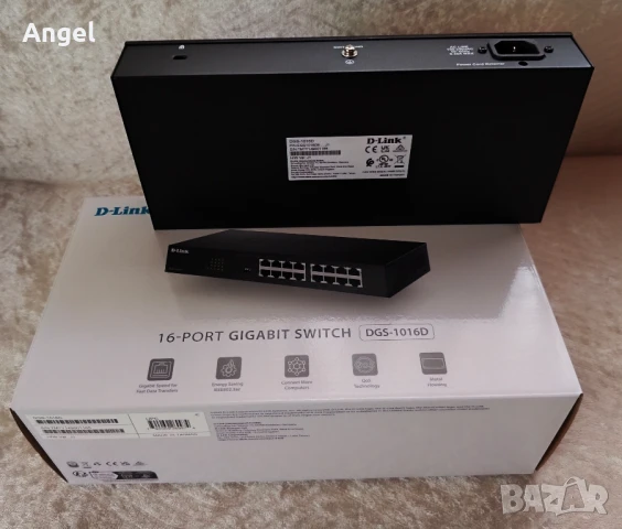 Суич D-Link DGS-1016D, 1000Mbps, 16 порта, 16x 10/100/1000 Mbps, снимка 3 - Суичове - 51333410