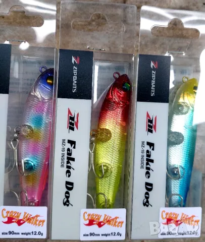 воблер ZIP BAITS ZBL FAKIE DOG CW (CrazyWalker) 9см 12гр Повърхностна, снимка 2 - Такъми - 47190451