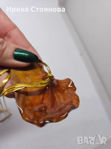 Колие с естествен цвят на Антуриум , снимка 10 - Колиета, медальони, синджири - 52389905