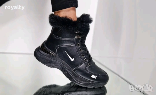 Nike Дамски Спортни Черни Боти С Вата Номерации 36-41