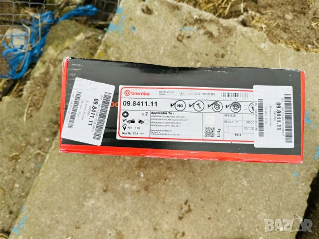 Brembo предни спирачни дискове за Mercedes W203, снимка 2 - Части - 53947631