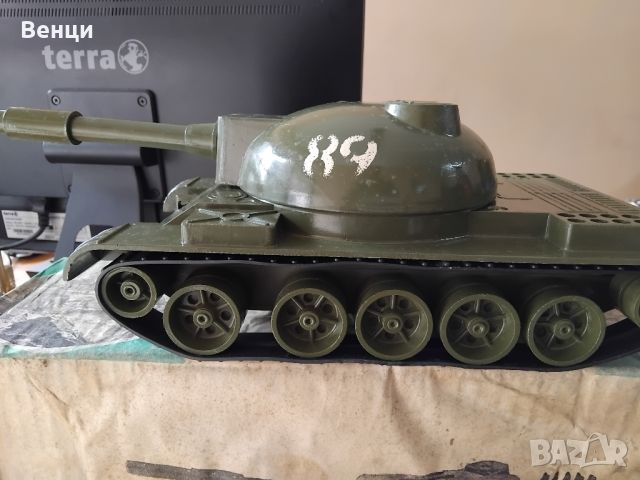 Голяма метална играчка СССР ТАНК Т-54 с кутия, снимка 5 - Колекции - 45725803