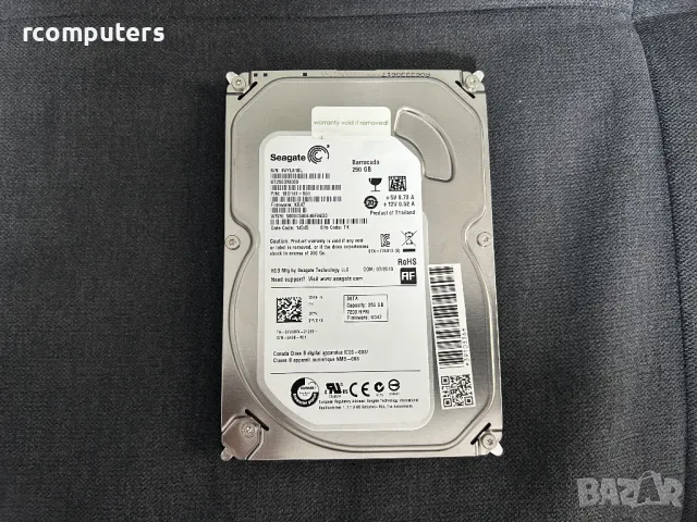 Хард диск Seagate 250GB SATA за компютър, снимка 1 - Твърди дискове - 49595969