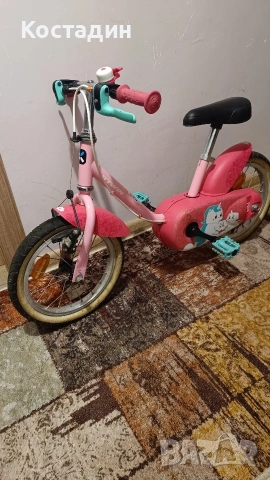 Детско колело B'TWIN UNICORN 14", снимка 4 - Велосипеди - 53481783
