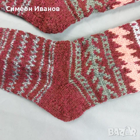 Вълнени чорапи за носия етника фолклор #2356, снимка 4 - Антикварни и старинни предмети - 48011220