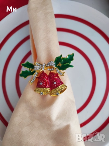 Пръстен за салфетки,украса,коледни,коледен, снимка 5 - Аксесоари за кухня - 38647021