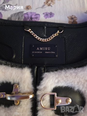 Бяло пухкаво яке, снимка 2 - Якета - 52101617