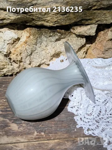 Дизайнерска ваза мраморен ефект , снимка 2 - Антикварни и старинни предмети - 50193663