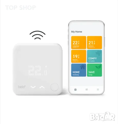 tado° безжичен температурен сензор - Wifi допълнителен продукт за интелигентен радиаторен термостат, снимка 9 - Други - 48932236