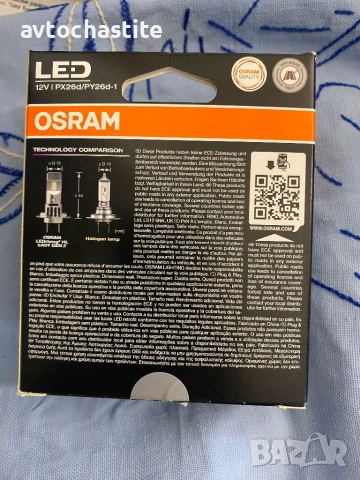 LED Крушки OSRAM H4 / H18 - 2бр, снимка 3 - Части - 54044377