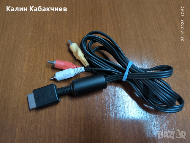 композитен аудио видео кабел за PS1 PS2 PS3