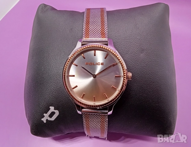 Дамски стоманен часовник Police като нов, снимка 3 - Дамски - 52725989