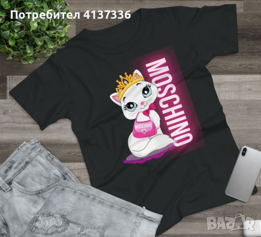 Moschino дамска тениска къс ръкав, снимка 2 - Тениски - 46364754