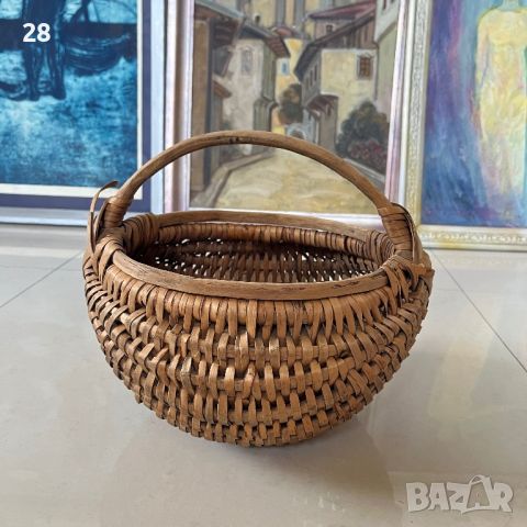 Винтидж плетена кошница, снимка 1 - Декорация за дома - 46345858