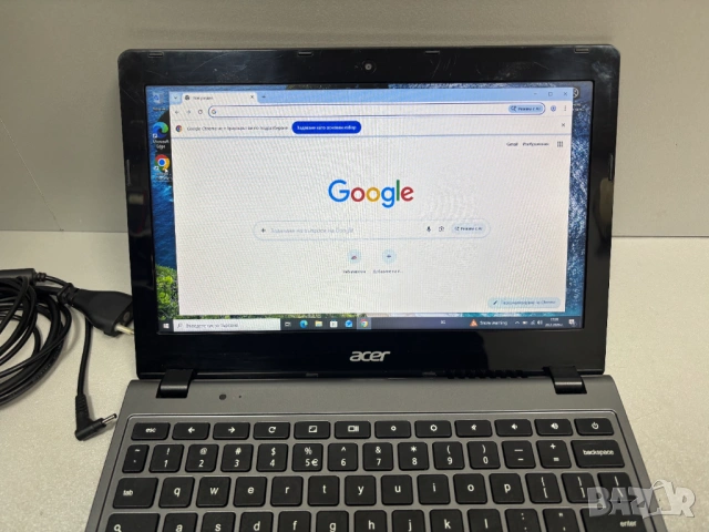 ЛАПТОП Acer Chromebook C720 ZHN Celeron N957U 2GB 16GB 1366x768 клас A - Chrome OS, снимка 3 - Лаптопи за дома - 53564262