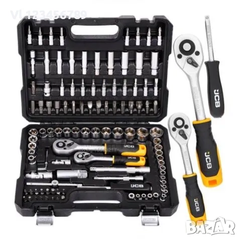 Гедоре 108 части 1/4”, 3/8”, 4-22мм JCB, снимка 3 - Гедорета - 52111285
