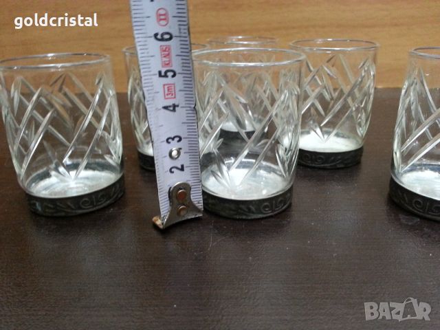 Руски кристални чаши чашки , снимка 2 - Антикварни и старинни предмети - 45906481