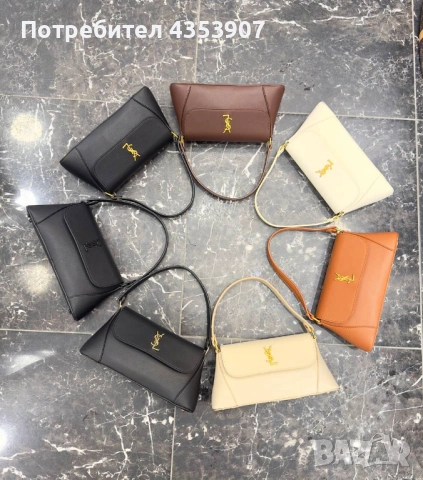  Дамски чанти Saint Laurent, снимка 3 - Чанти - 53520443