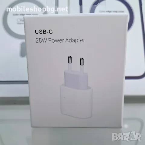 25W зарядно устройство адаптер USB C , снимка 1 - Кабели и адаптери - 48660813