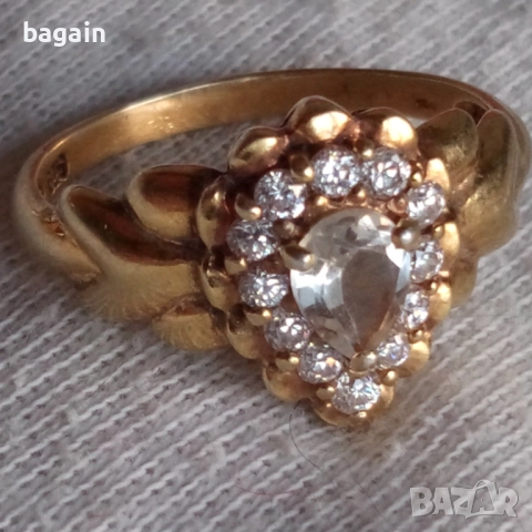 Уникален сребърен пръстен с турмалин 