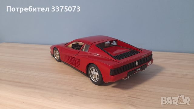 Ferrari testarossa 1:18 Burago , снимка 4 - Колекции - 46719049