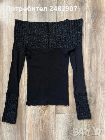 Ефектна дамска блуза - тюл, снимка 5 - Блузи с дълъг ръкав и пуловери - 53531715