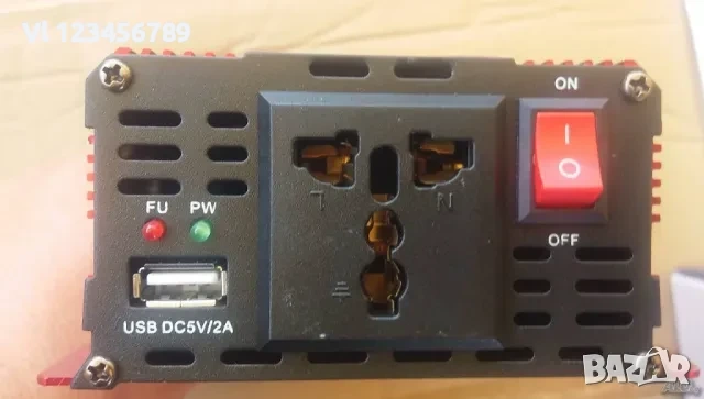 UKC автомобилен инвертор с дисплей 12V-220V 500W KC-500D, снимка 4 - Аксесоари и консумативи - 53847765