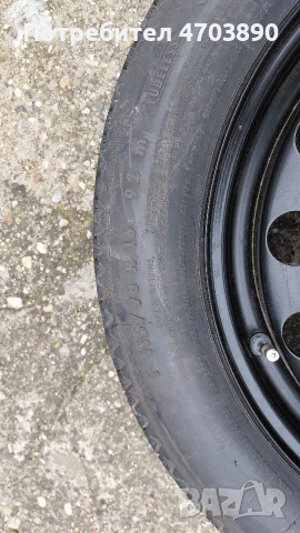 Резервна гума - патерица за BMW E46 E90 E91-5X120, R16, снимка 4 - Гуми и джанти - 53882159