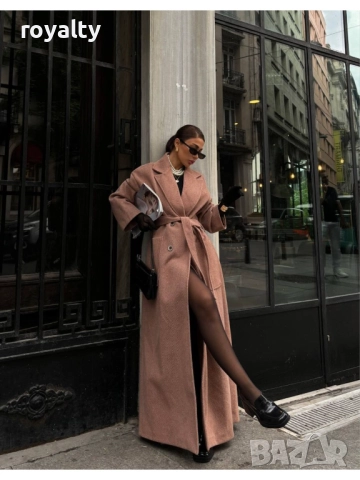 Дамско Луксозно Палто , снимка 3 - Палта, манта - 52221476