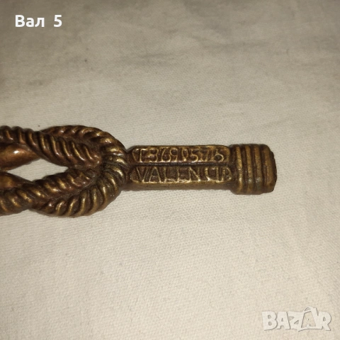 Стара бронзова отварачка ВАЛЕНСИЯ, снимка 5 - Антикварни и старинни предмети - 53153750