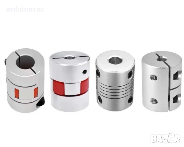 Съединители за мотор Nema, СВД, еластомер 5х5, 5х8, 6x6, 6х8, 6.35х10, 8x8, 8х10, 10x10 Шестограм